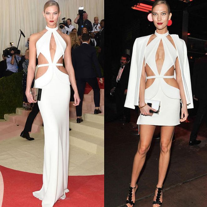 Karlie Kloss Cut Her Met Gala Gown In Half For The After-Party