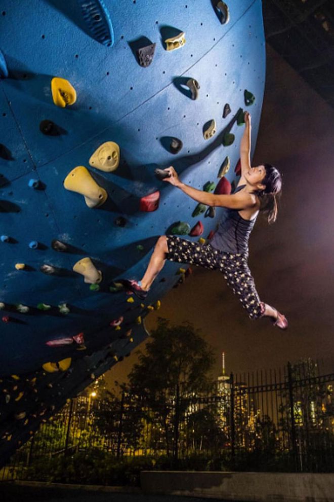 Climbing gyms have been climbing in popularity for the last few years. That's because the workout is challenging but low impact, and can burn 500 to 900 calories in one session. Dedicated spaces for climbing have popped up in California, Texas, and New York City (like Dumbo Boulders, pictured at left) lately, with more climbing gyms on the way.