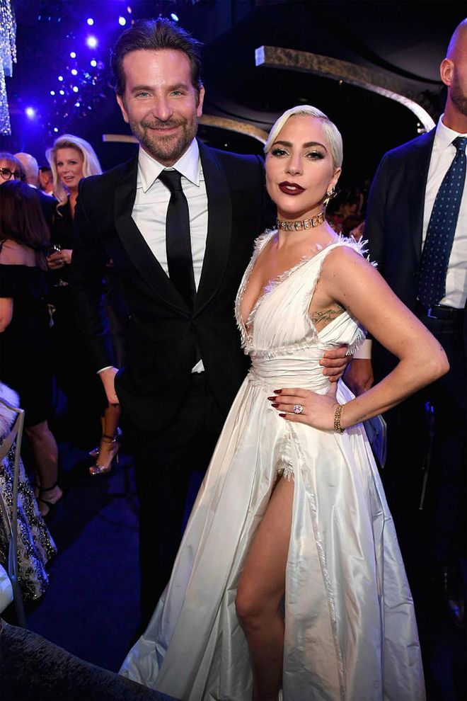 The ASIB costars looked dapper posing arm in arm at the SAG Awards.
Photo: Getty