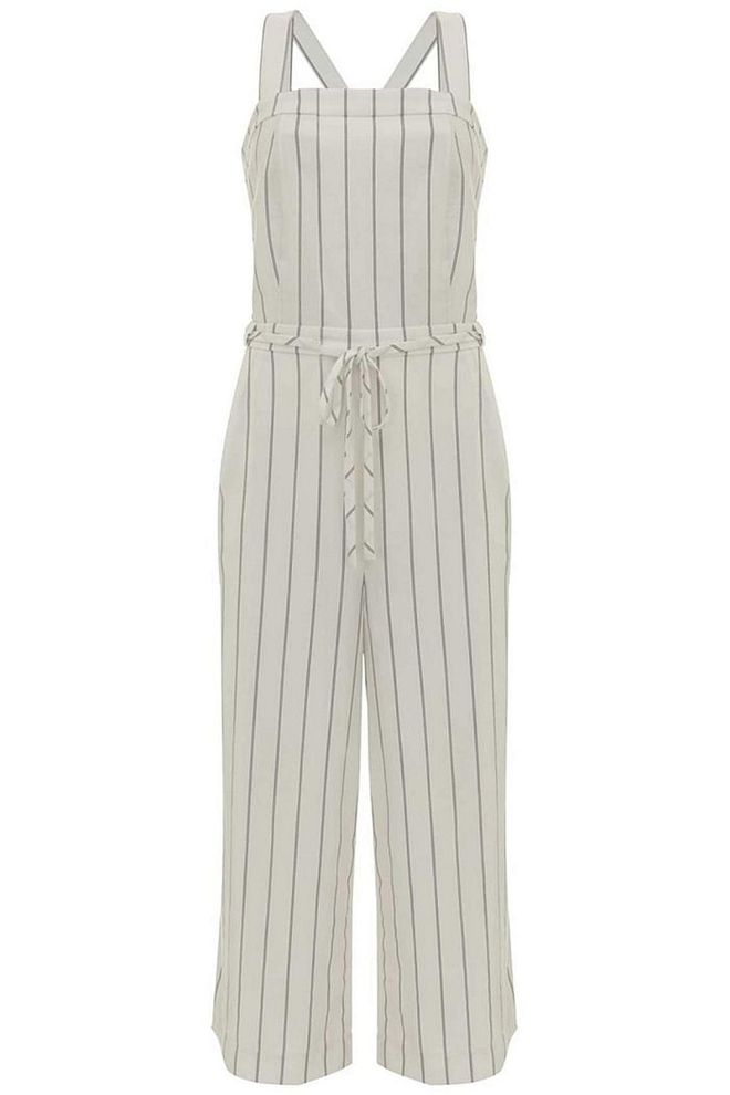 Mint Velvet's stripe wide-leg jumpsuit is ideal for the less formal wedding; dress it up with heels and a clutch. 