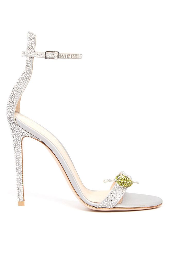 Gianvito Rossi hit the nail on the head when it comes to wedding shoes.
Embellished shoes, £1,340