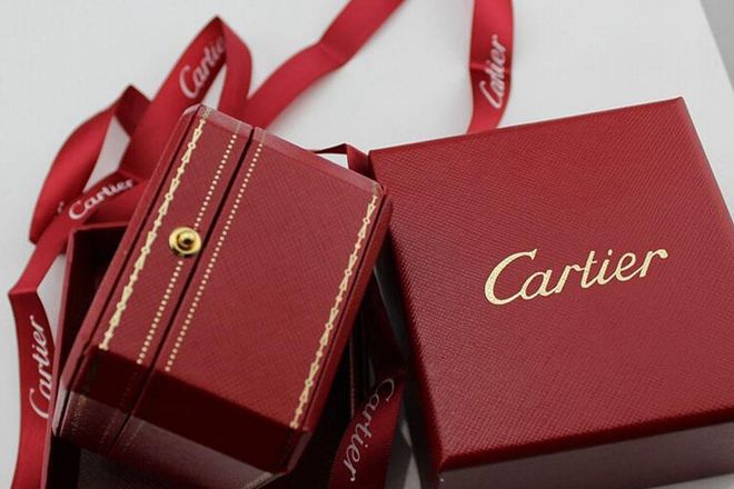 The brand has used the same luxe red leather boxes for generations.