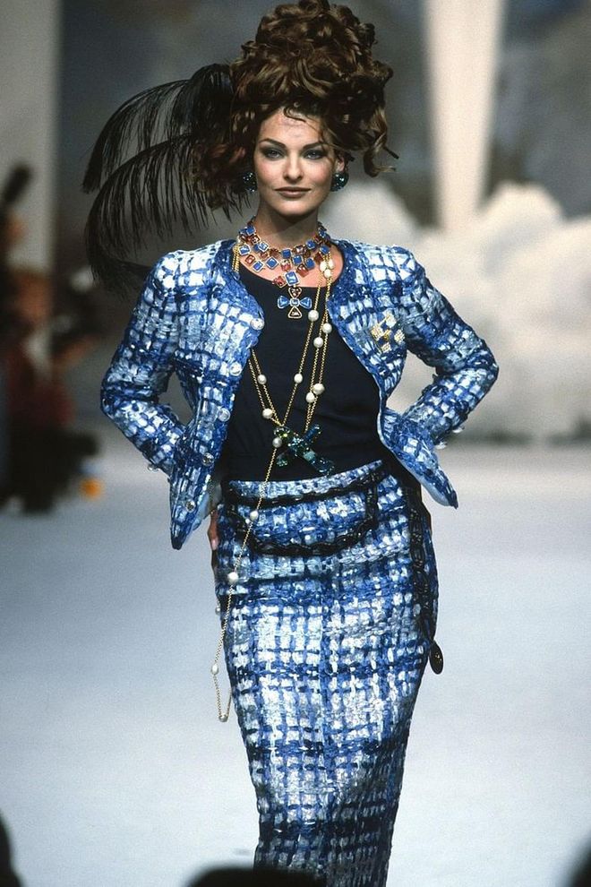 Chanel Haute Couture show as Spring/Summer 1992-1993 fashion show. Photo: Getty 