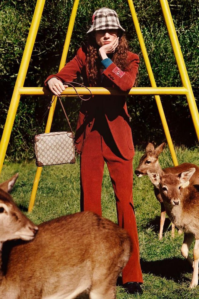 Photographer: Alasdair McLellan

Every time an animal is featured in Gucci's advertising campaigns, a portion of the company's media spend will be donated to The Lion’s Share Fund.