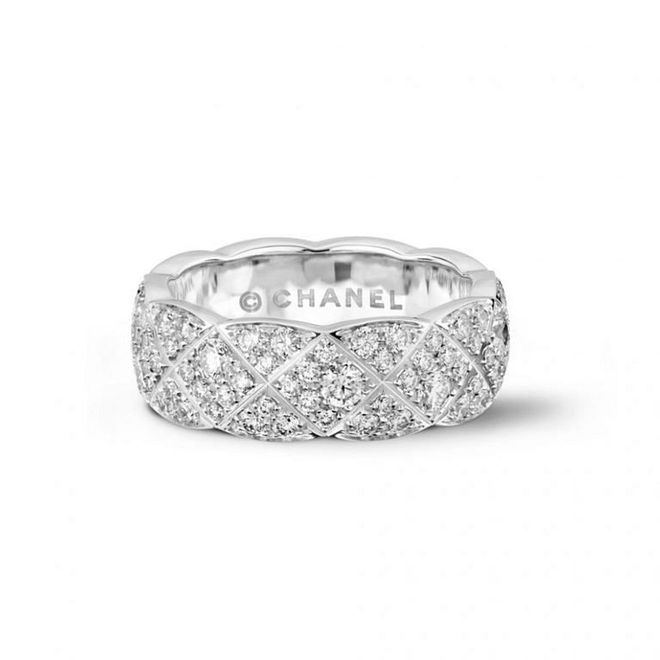 Coco Crush 18K white gold small ring with diamonds, $20,000
