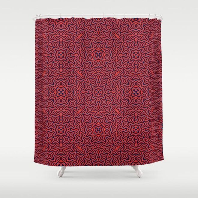 We can't forget the bathroom, now can we? Shower curtains are relatively easy to install and very practical as well. The ornamental design on this one is both festive and sophisticated. 