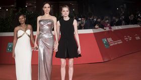 Angelina Jolie Gives Goddess Vibes at the Eternals Rome Premiere