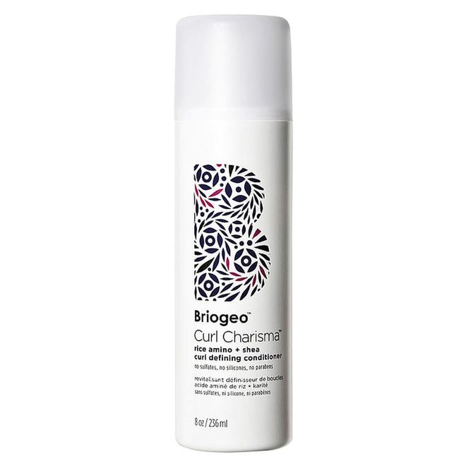 Thorough moisturising is the key to beautiful, bouncy curls. This ultra-hydrating formula penetrates the hair shaft and seals the cuticle, ensuring hair dries consistently while effectively locking out frizz-causing humidity, leaving even the kinkiest of locks soft and defined.

Curl Charisma Rice Amino + Shea Curl Defining Conditioner, $35, Briogeo
