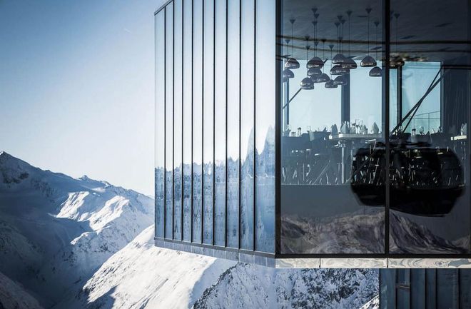 Ice Q, the architecturally striking restaurant at the Das Central hotel in the Austrian Alps, doubled as the glass-panelled office of Léa Seydoux's character in Spectre. High-profile film crews aside, Das Central plays host to adrenalin-junkie skiers, who come for the towering mountains and guaranteed snow. It's not all new-age design, either: one of its restaurants is a simple hut on the slopes with tiny doorways and pine tables, serving hearty, local food. Culinary highlights include chunks of honeycomb at breakfast and a dedicated fondue-room. For Bond fans, Sölden has a museum dedicated entirely to 007.

Das Central, from about £180 a room a night half-board (+43 52 542 2600; central-soelden.com). For more information on Sölden, visit oetztal.com.

Photo: Courtesy
