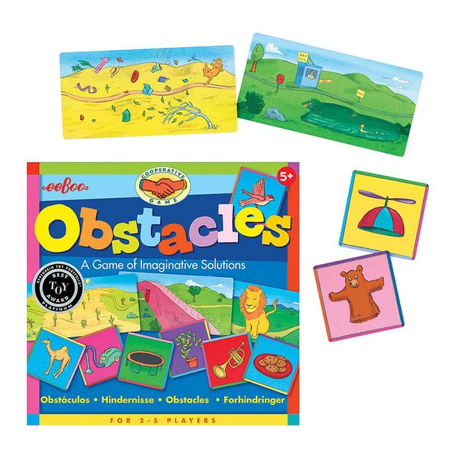 It’s never too early to learn about overcoming obstacles in life. Players are given a set of tool cards and need to use their problem-solving skills to creatively get through the challenges set on the obstacle cards.