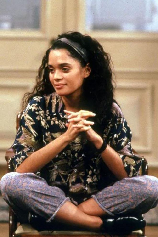 Played by Lisa Bonet, Denise Huxtable became one of the '90s coolest-dressed characters with her animal-print head-wraps, cool hats, and mixed patterns.

Photo: Getty