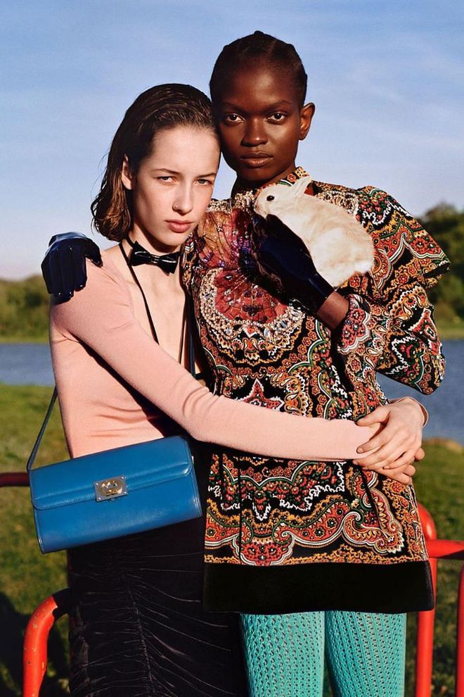 Photographer: Alasdair McLellan

Every time an animal is featured in Gucci's advertising campaigns, a portion of the company's media spend will be donated to The Lion’s Share Fund.