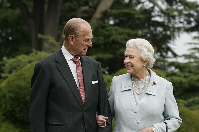 Prince Philip and the Queen celebrate their 60th wedding anniversary in Broadlands, Hampshire.