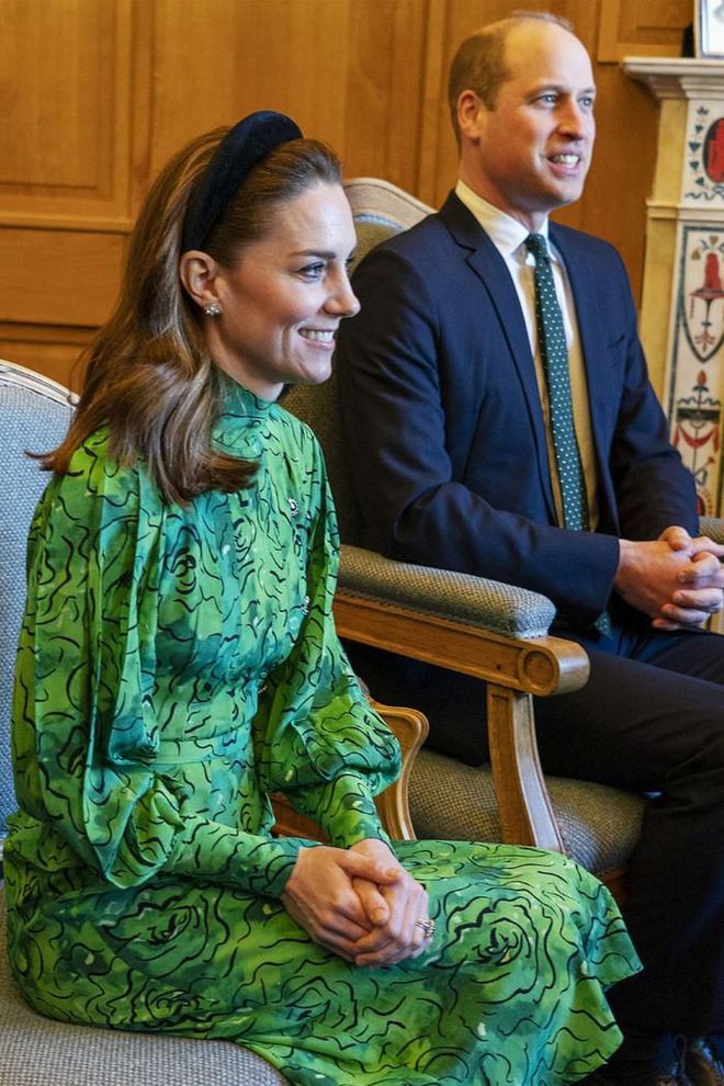 William and Kate sit together during a meeting with Ireland's prime minister.

Photo: Getty