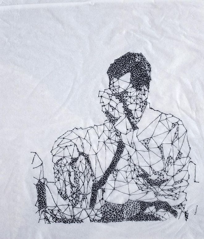Frayn Yong Kian Ming, As Tears Goes By, ink on tissue, 2015