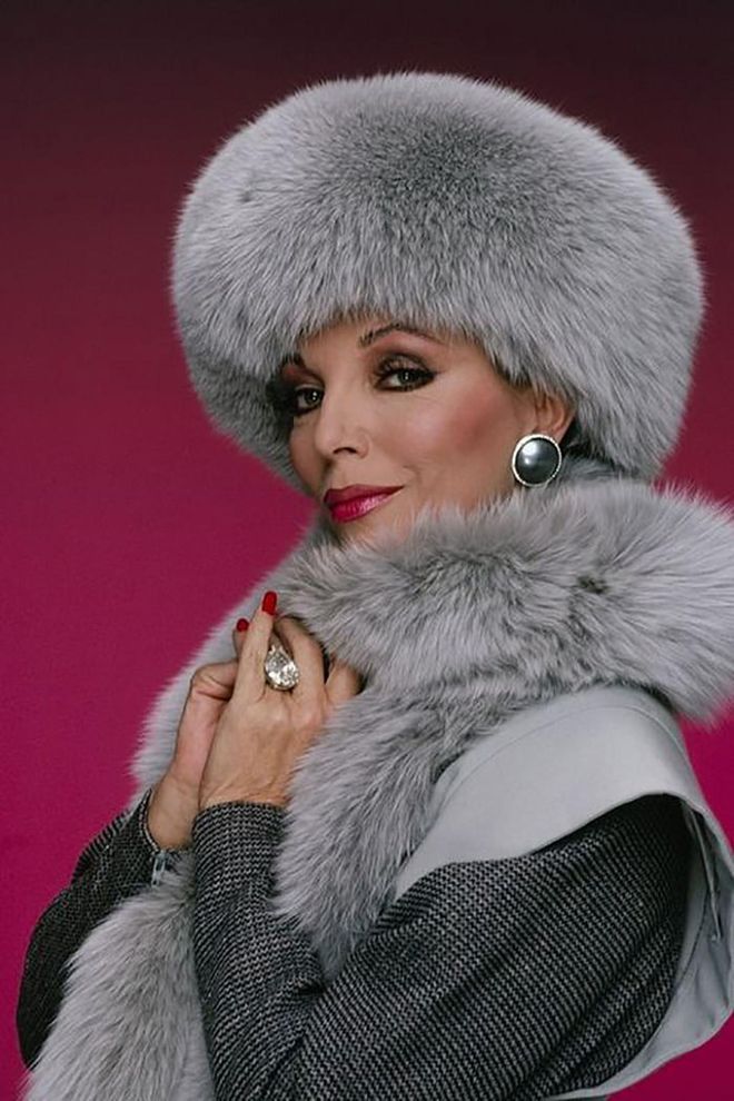 Queen of drama, throwing shade, and over-the-top glamour, Alexis (played by Joan Collins) became an instant fashion icon on the 1980s soap opera. With her countless fur ensembles, one-shouldered frocks, and larger-than-life jewels, she's easily one of the most glamorous characters to ever appear on television.

Photo: Getty