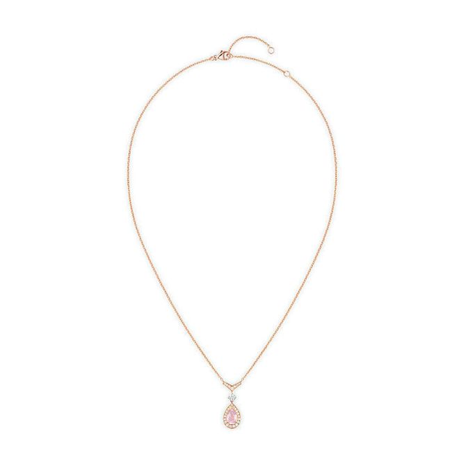 Pink gold, rose quartz and diamond, $7,990 