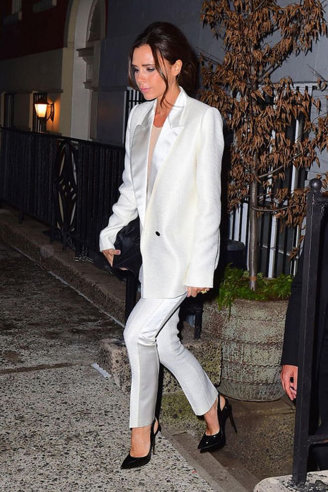 What: Victoria Beckham
Where: a night out in New York. Photo: Splash