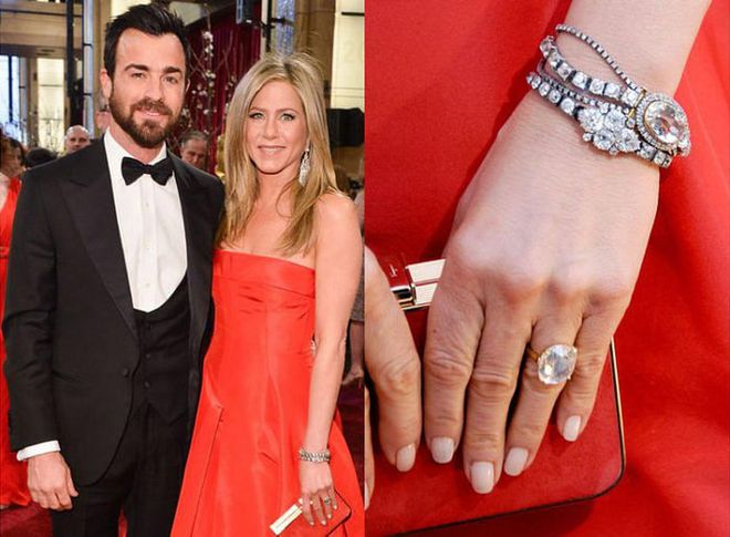 Justin Theroux gave Aniston an emerald-cut diamond ring in August 2012, and the couple is set to tie the knot some time this year.

