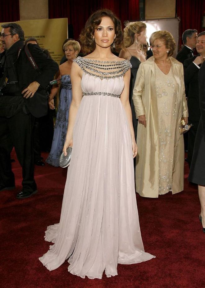 When: February 2007, Where: The Academy Awards, Wearing: Marchesa, Photo: Chris Polk / Getty