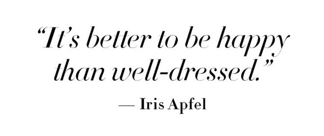 Iris Apfel quote