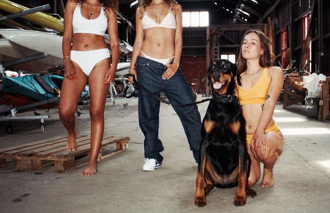 Conceived as a rebellion against the idea of perfection that’s so often projected in the swimwear industry, Wave &amp; Watermelon is the Copenhagen-based brand that’s quite literally about to make waves. Founded by Katarina Hentze Grahn (the sister of insta-crush Veneda Budny), Wave &amp; Watermelon blends together badass 90s hip-hop vibes—think slouchy Dickies worn with a Brazilian bikini and nothing else—with minimalist Danish design-inspired sports tops and classic triangle bikinis (in colourways of rich ochre, crisp white and early noughties J-Lo inspired silver). waveandwatermelon.com