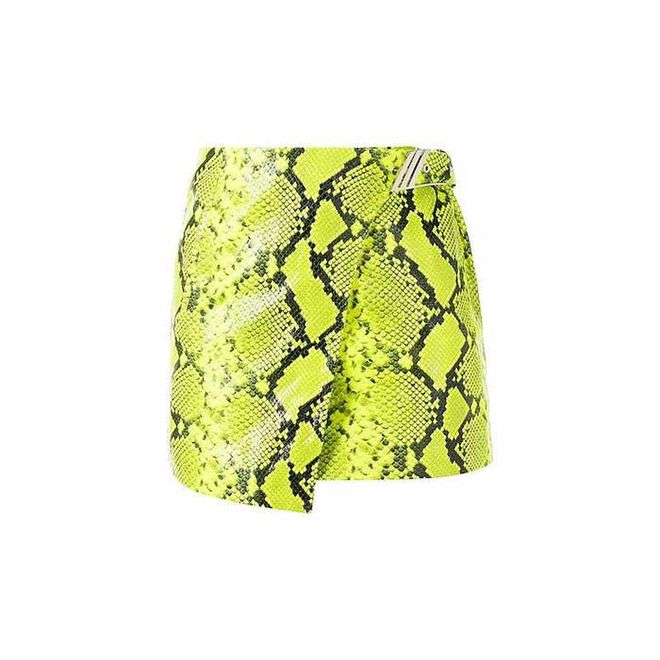 Low-Rise Python-Printed Mini Skirt, S$1,908, The Attico from FarFetch