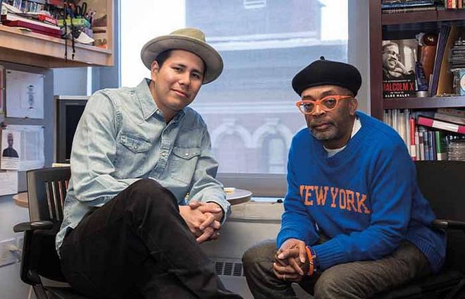Kyle Bell (left) with his mentor Spike Lee. (Photo: Rolex)