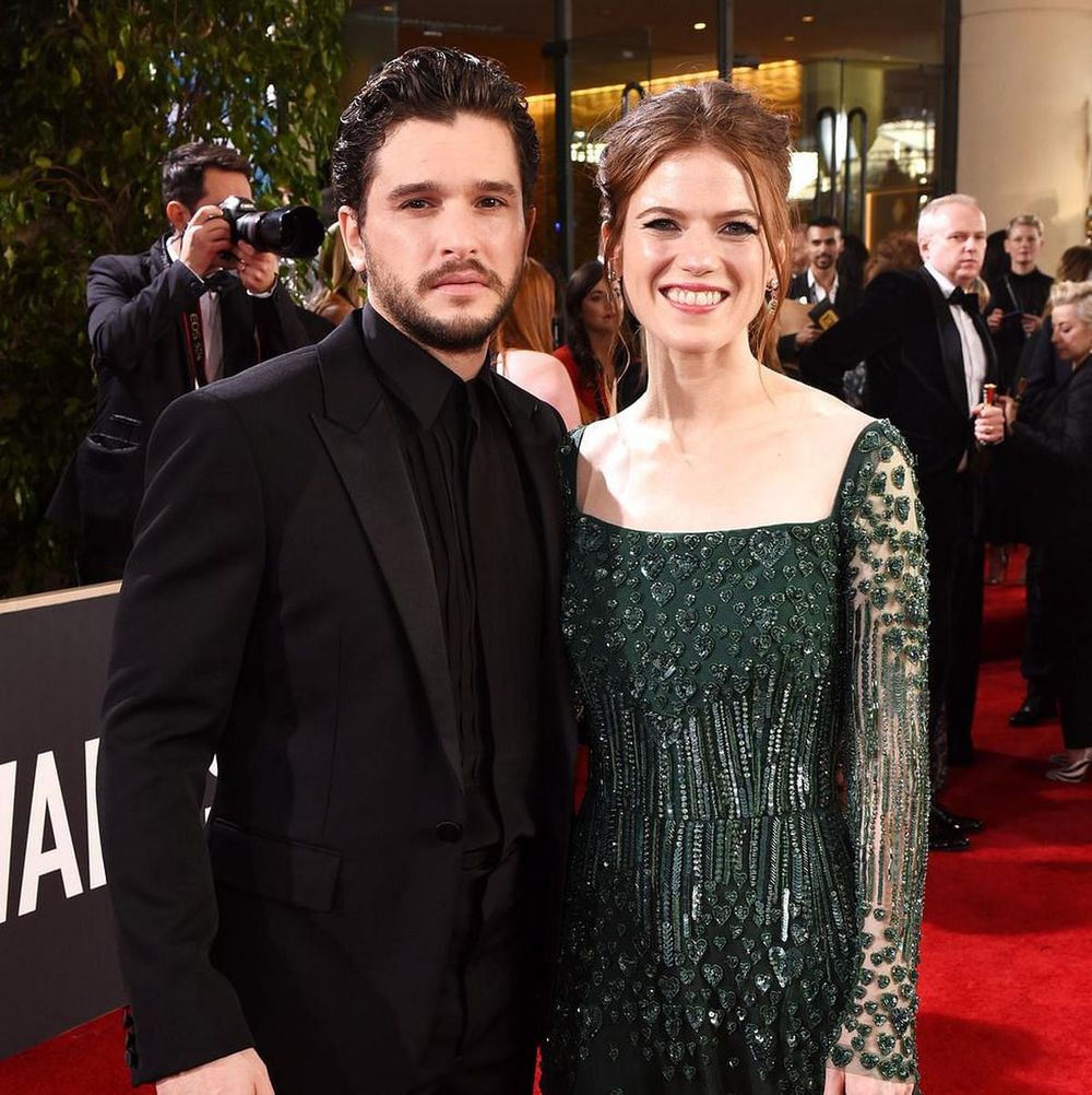 Kit Harington and Rose Leslie (Photo: Presley Ann/Getty Images)