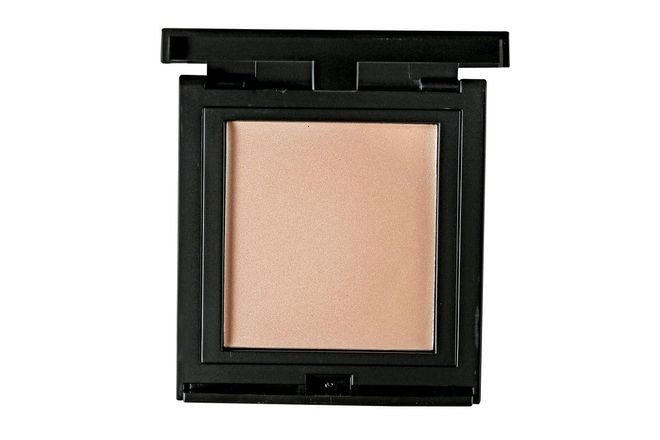 Its pinkish tint and super fine shimmer bits melt into skin for a “strobing” effect that accentuates your bone structure.