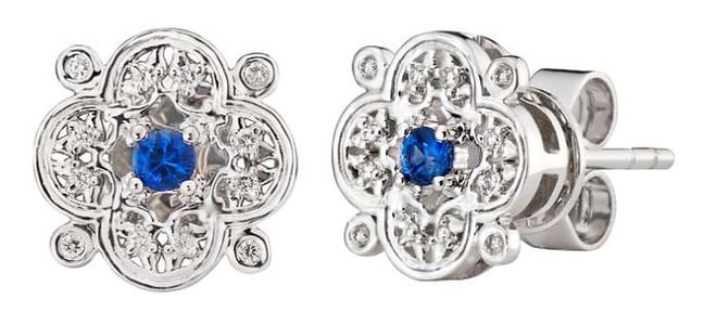 Floral Sapphire earrings, $1,550