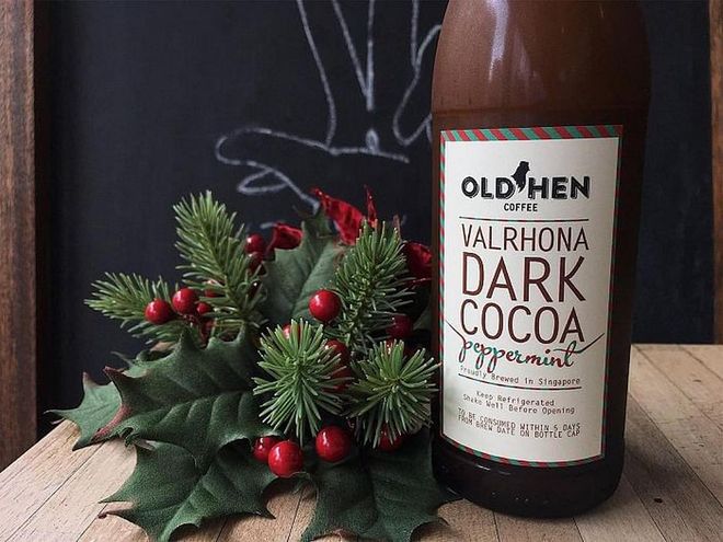 No coffee for you? No worries, Old Hen Coffee’s Peppermint Cocoa is back for a limited time only. Photo: Instagram