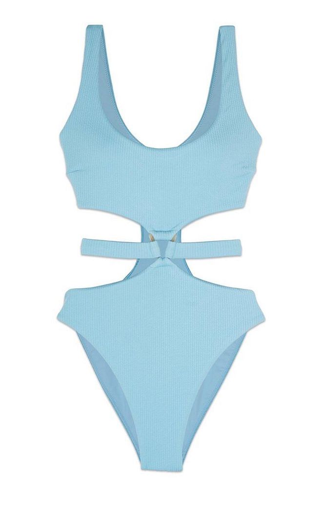 Emelia Textured Cutout Swimsuit, $265, Jonathan Simkhai at Moda Operandi