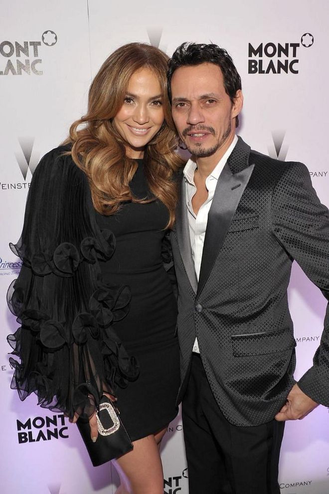 Before J.Lo's fairy-tale romance with Alex Rodriguez, the singer was married to Marc Anthony for the good part of a decade. After walking down the aisle on June 5, 2004, wearing Vera Wang, Lopez gave birth to twins, Emme and Max, in February 2008.

However, in July 2011, Anthony and Lopez announced their split to the world. In a statement, via the Daily Mail, they said, "This was a very difficult decision. We have come to an amicable conclusion on all matters."

Photo: Getty