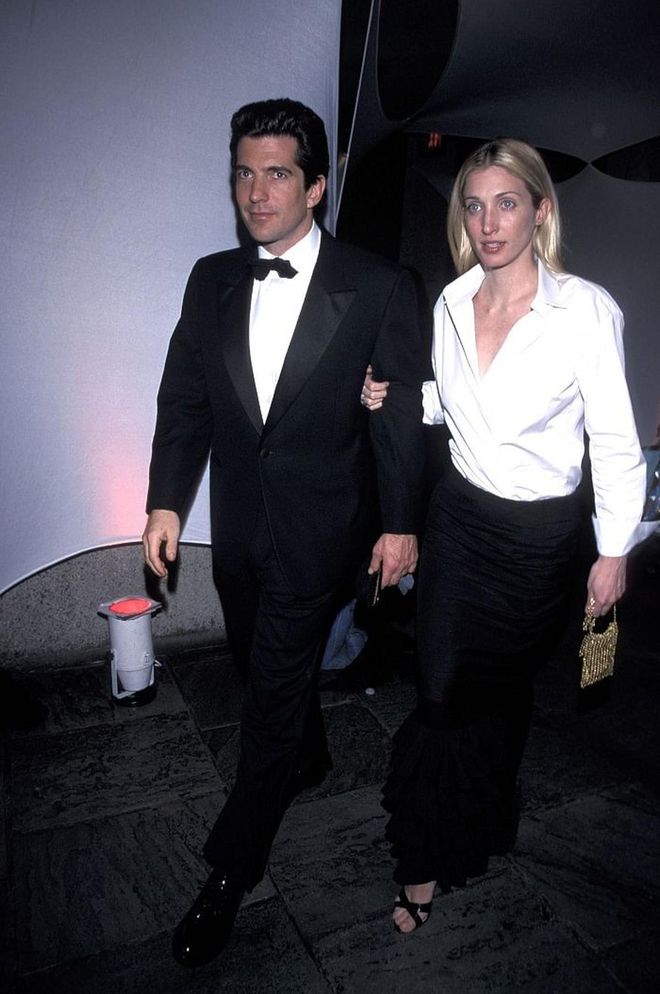 John F. Kennedy Jr. and Carolyn Bessette at a Whitney Museum Fundraiser, 1999. Photo: Getty 