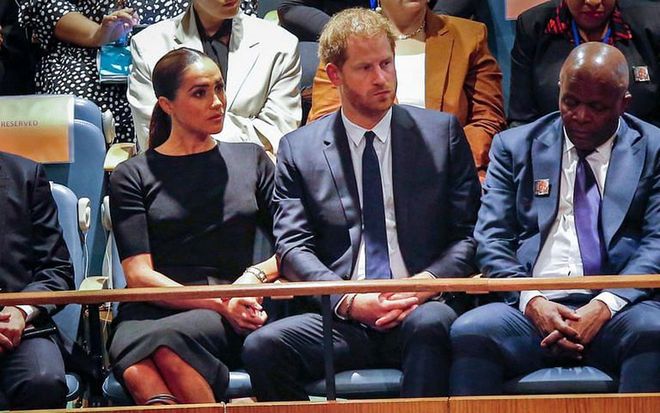 Meghan Markle Wears A Little Black Dress with Prince Harry Around New York City