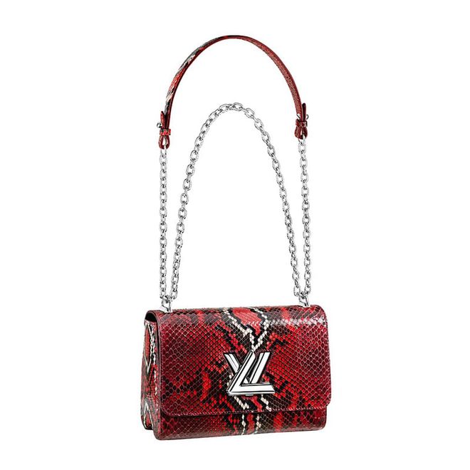 For those of you looking to really give yourselves a fabulous gift for the celebrations this year, look no further than Louis Vuitton's exquisite new Twist Lock in luxurious red python. 