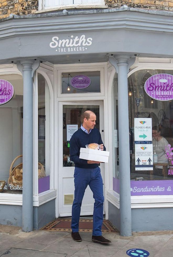 The duke purchased some bread, and was gifted an adorable birthday cake, during his visit to Smiths the Bakers in King's Lynn.