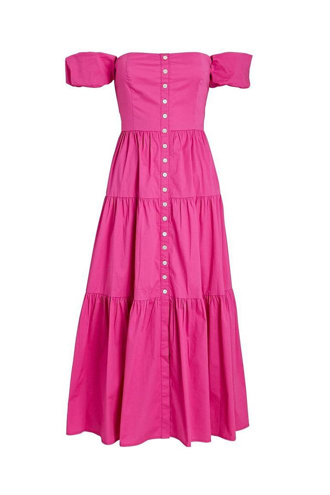Elio Poplin Midi Dress, $419.60, Staud at Intermix