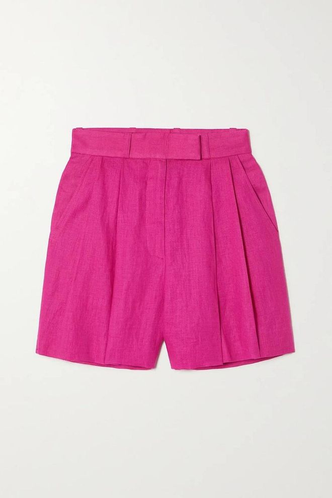 Fai Pleated Linen Shorts, $471, Bouguessa at Net-a-Porter
