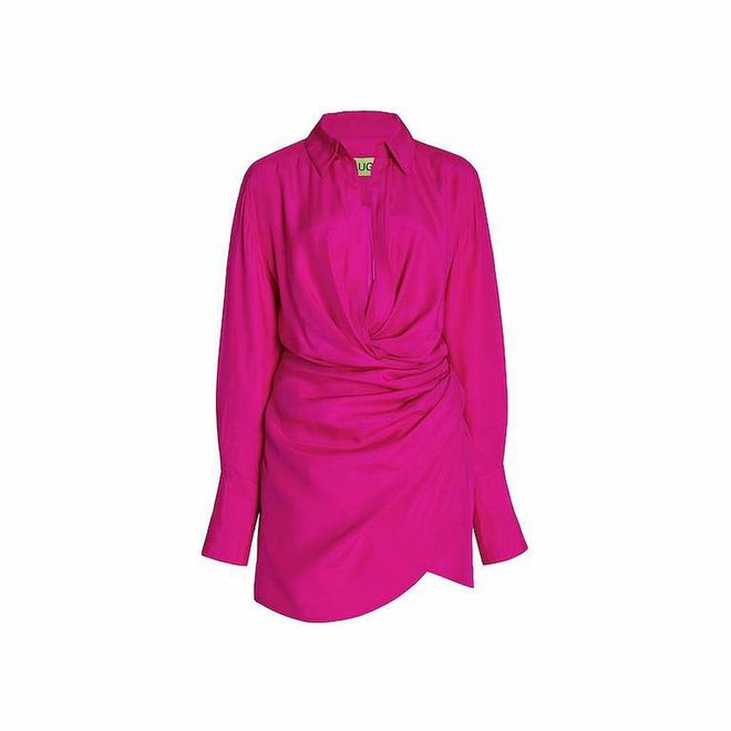 Naha Wrap-Effect Silk Mini Dress, $595, Gauge81 at Moda Operandi