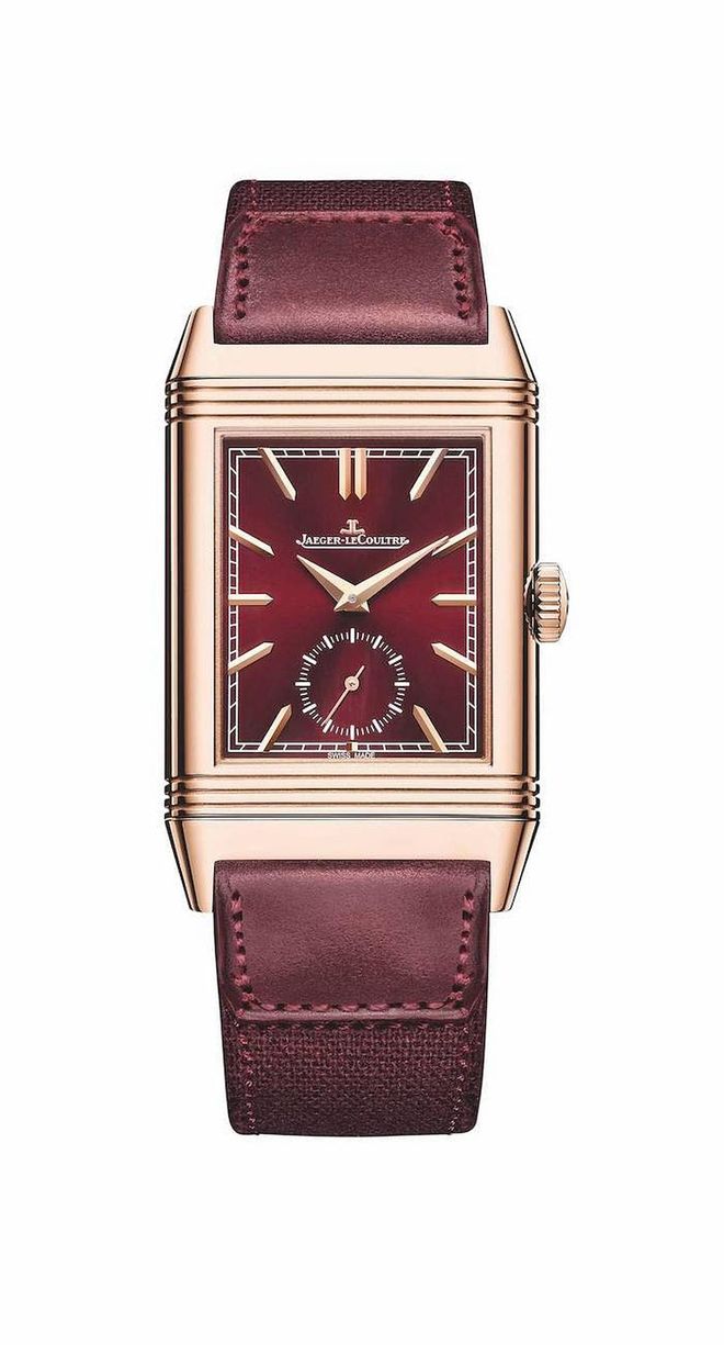 Pink gold Reverso Tribute Duoface Small Seconds watch. (Photo: Jaeger-LeCoultre)