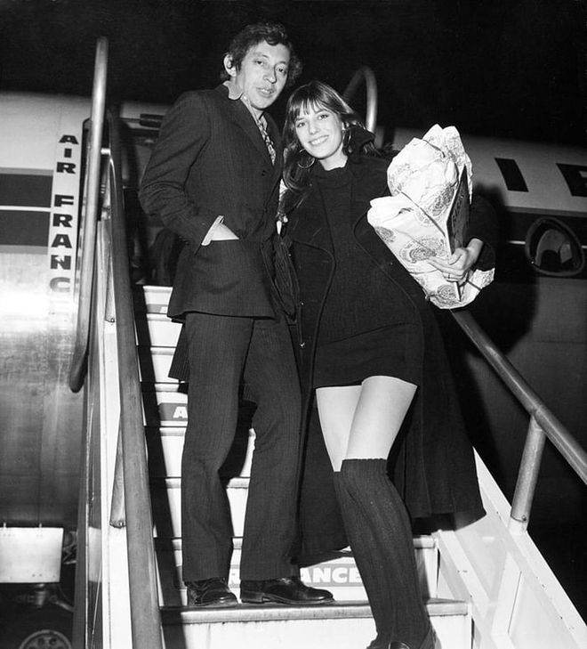 The iconic couple boarded an Air France flight to London for Christmas in 1969.

Photo: Getty 