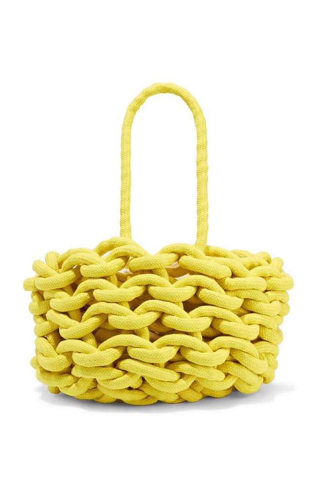A recent favourite among Instagram fashion influencers, Alienina's woven handbags stands out due to it's thick woven pattern and slouchy casual style. This sustainable brand uses recycled cotton rope to create their pieces and each bag is handmade in Italy. A fashion item carrying a great ethos at a great price. 