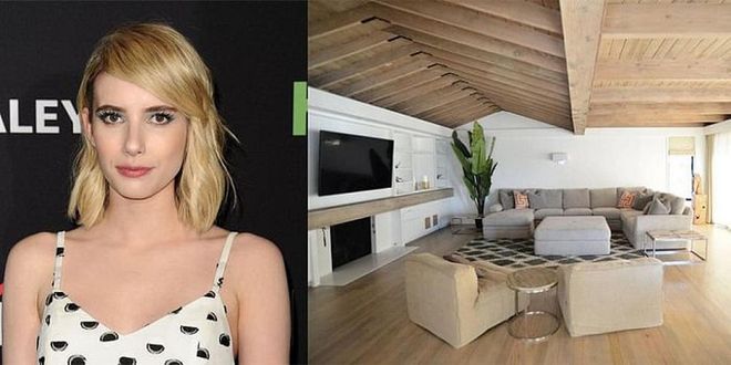 Emma Roberts rang in the new year with former fiance Evan Peters at this five-bedroom beachside property in Malibu. Roberts enjoyed her staycation so much, she posted a photo to her Instagram account. 