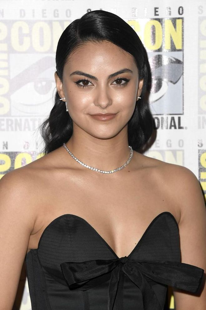 Camila Mendes tucked her wavy lob behind her ears for a recent appearance, giving her short waves an extra-polished vibe.

Photo: Getty