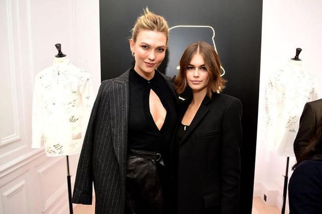 She posed with fellow model Kaia Gerber.

Photo: Courtesy