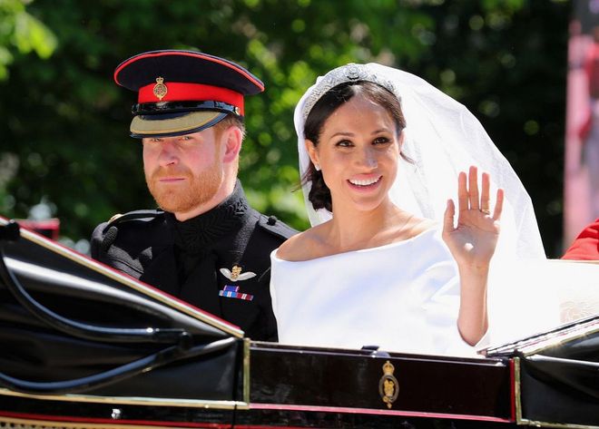 Prince Harry, Duke of Sussex and Meghan, Duchess of Sussex leave Windsor Castle