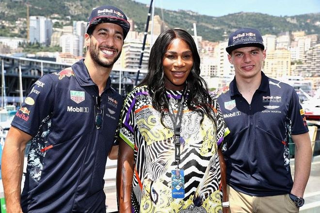 With Daniel Ricciardo of Australia and Red Bull Racing and Max Verstappen of Netherlands and Red Bull racing at the Monaco Formula 1 Grand Prix. Photo: Getty