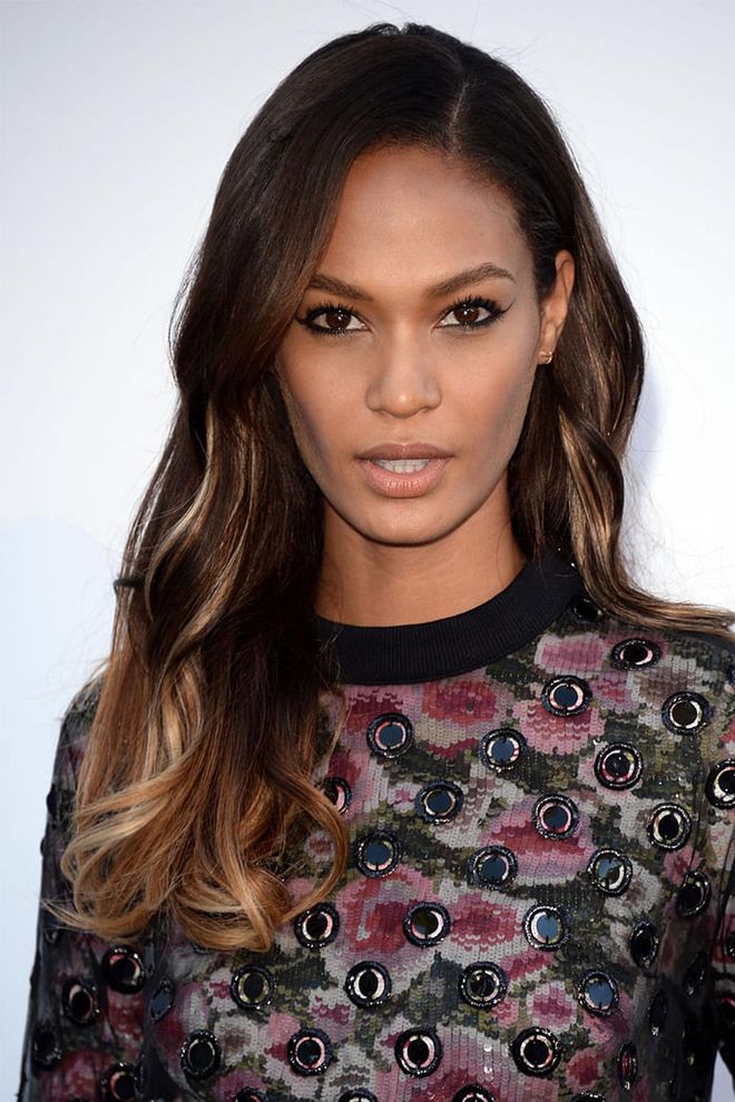 Lighter-colored layers open up the face and add dimension to longer locks.